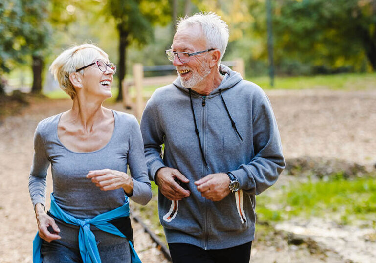 Senior couple discusses upcoming retirement and if they've saved enough